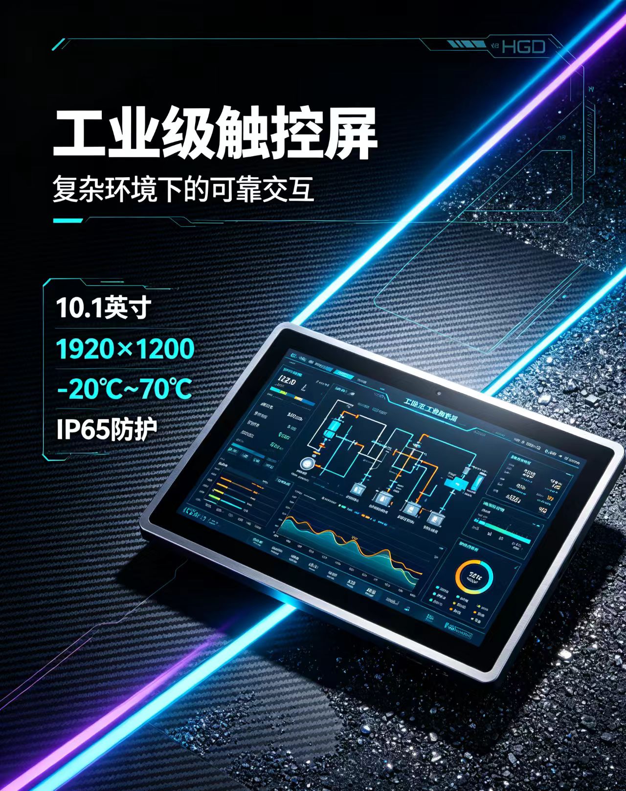 6.5寸640*480 1000亮度 国产防眩屏蔽内嵌式模块 国产防眩高亮 屏蔽 满足军