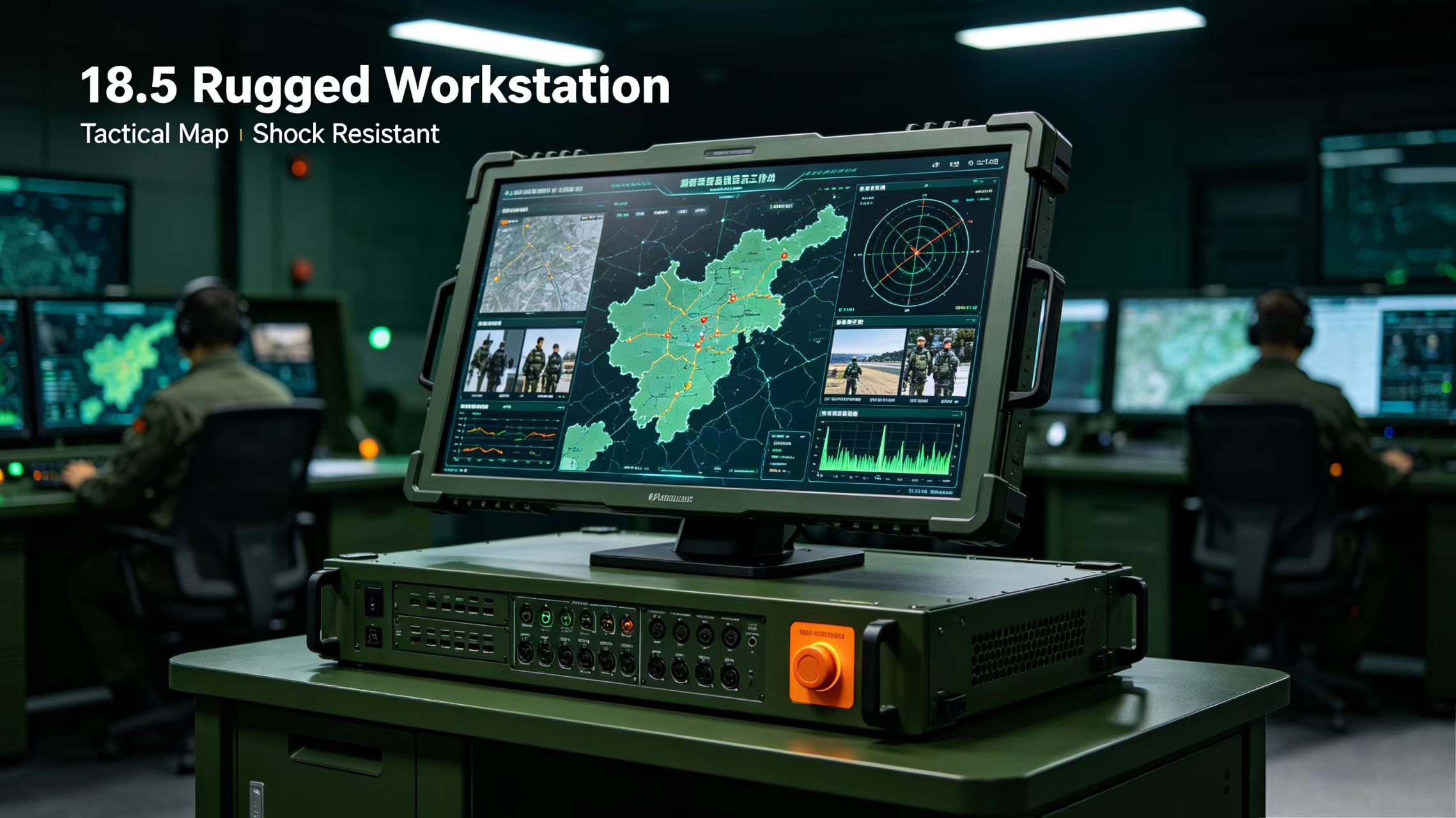 18.5寸 全国产防眩高亮屏蔽电容触摸加固显示模块 宽温工作 抗振动强 满足军